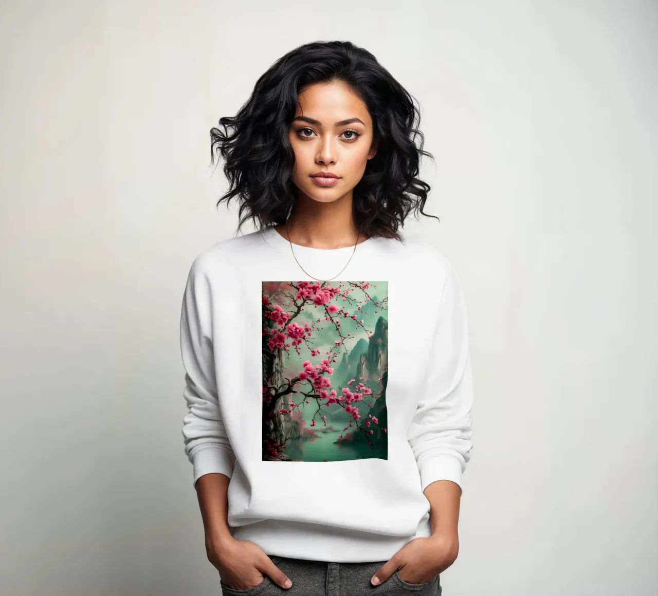 ciliegio in fiore in Giappone felpa da Rebecca Clark Wyrick