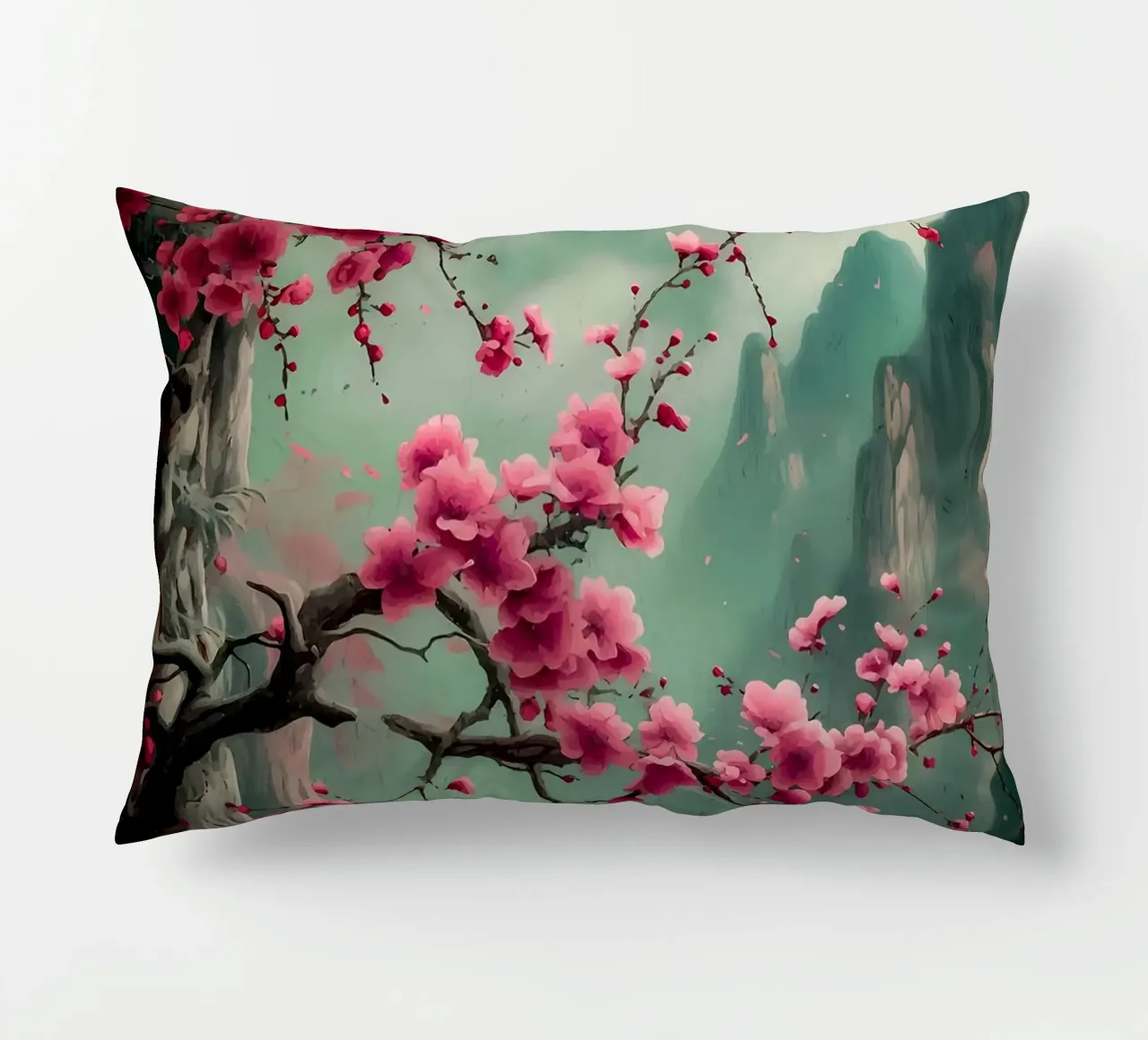 ciliegio in fiore in Giappone cuscino da Rebecca Clark Wyrick