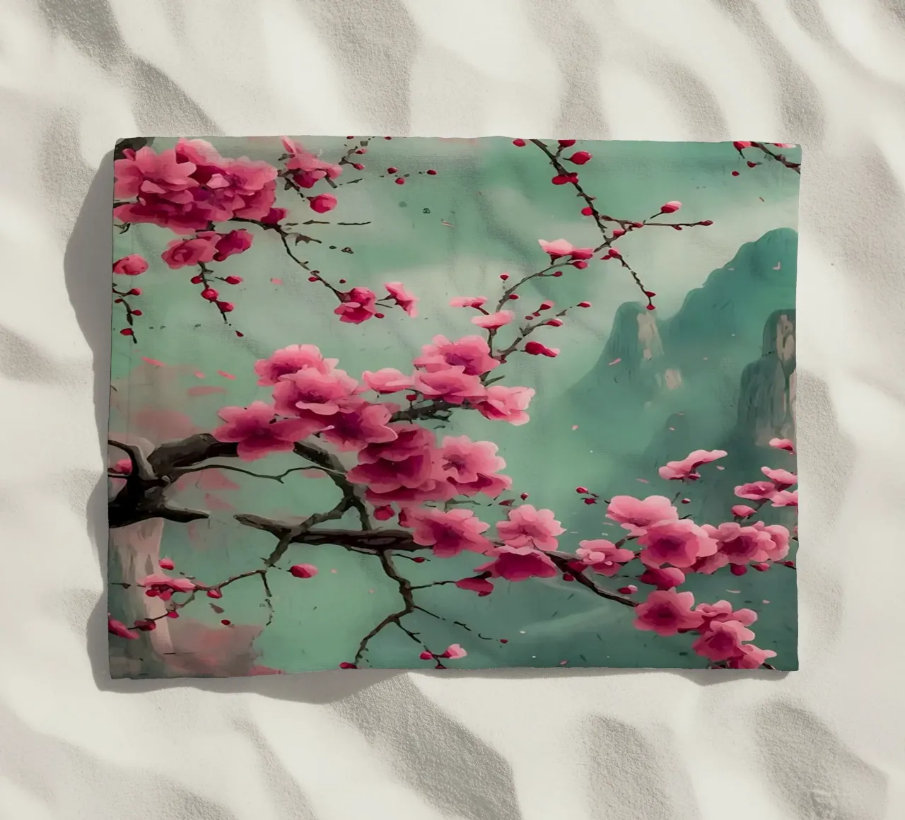 ciliegio in fiore in Giappone telo mare da Rebecca Clark Wyrick