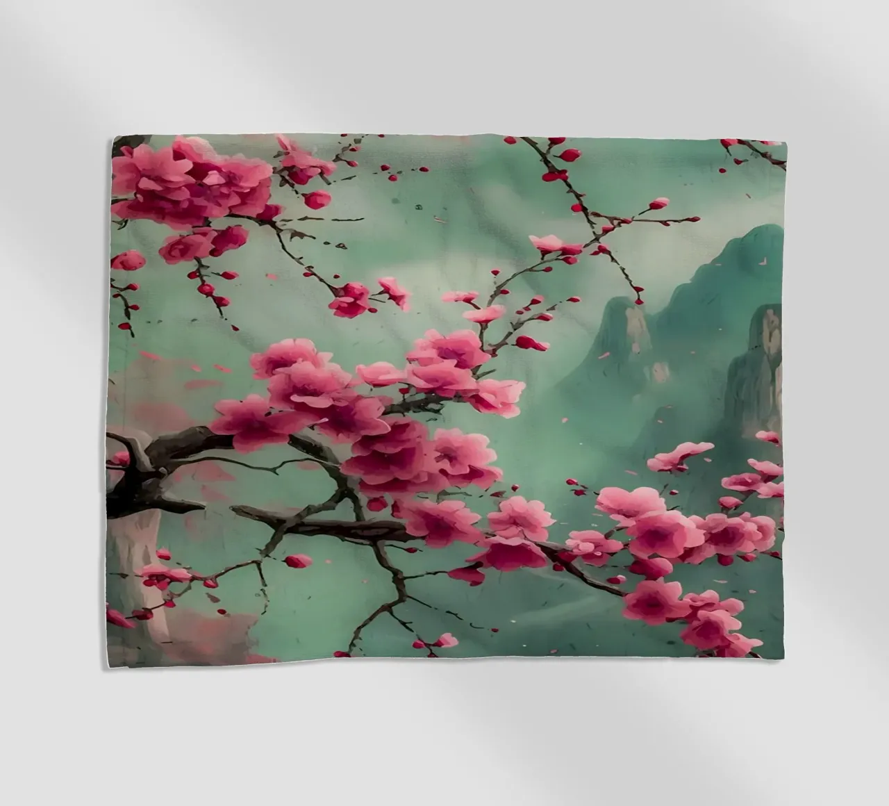 ciliegio in fiore in Giappone telo mare da Rebecca Clark Wyrick