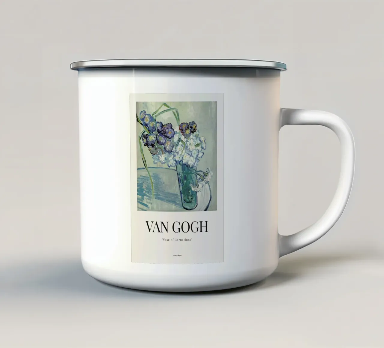 van Gogh - Vase of Carnations tazza in smalto da ARTOTHEK