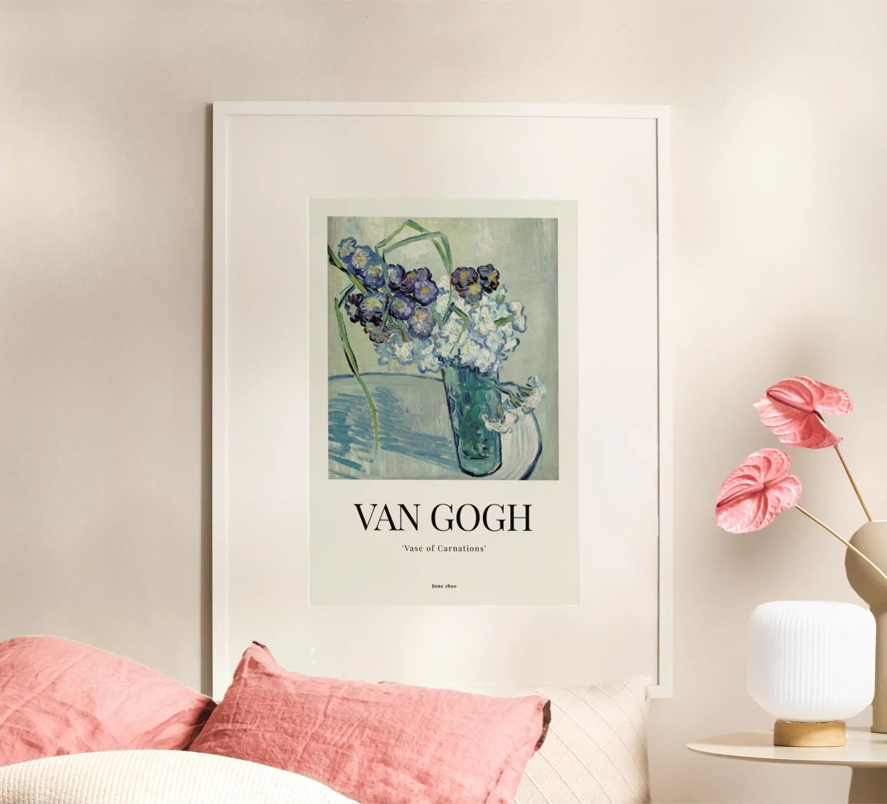 van Gogh - Vase of Carnations Poster von ARTOTHEK