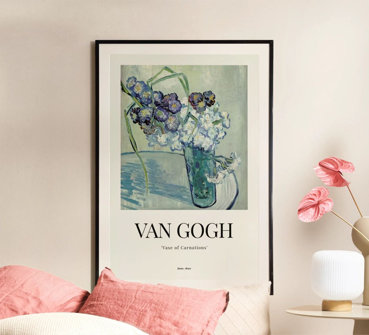 van Gogh - Vase of Carnations Poster von ARTOTHEK