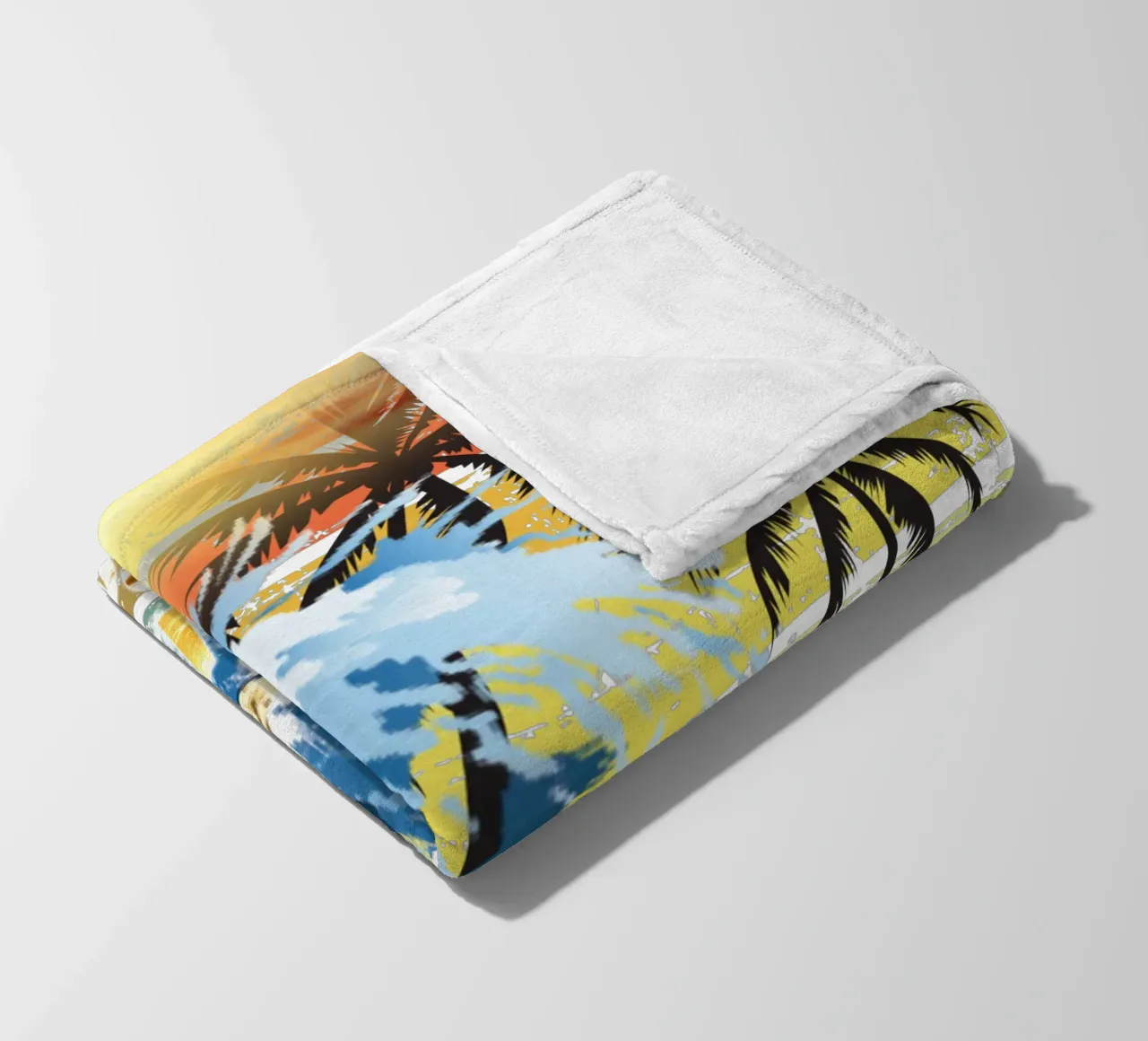 Surf Life Oval y - Summer Sun Vibes 4 fleece blanket by surfer28