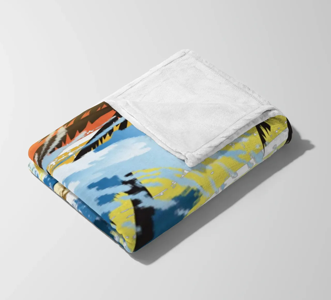 Surf Life Oval y - Summer Sun Vibes 4 fleece blanket by surfer28