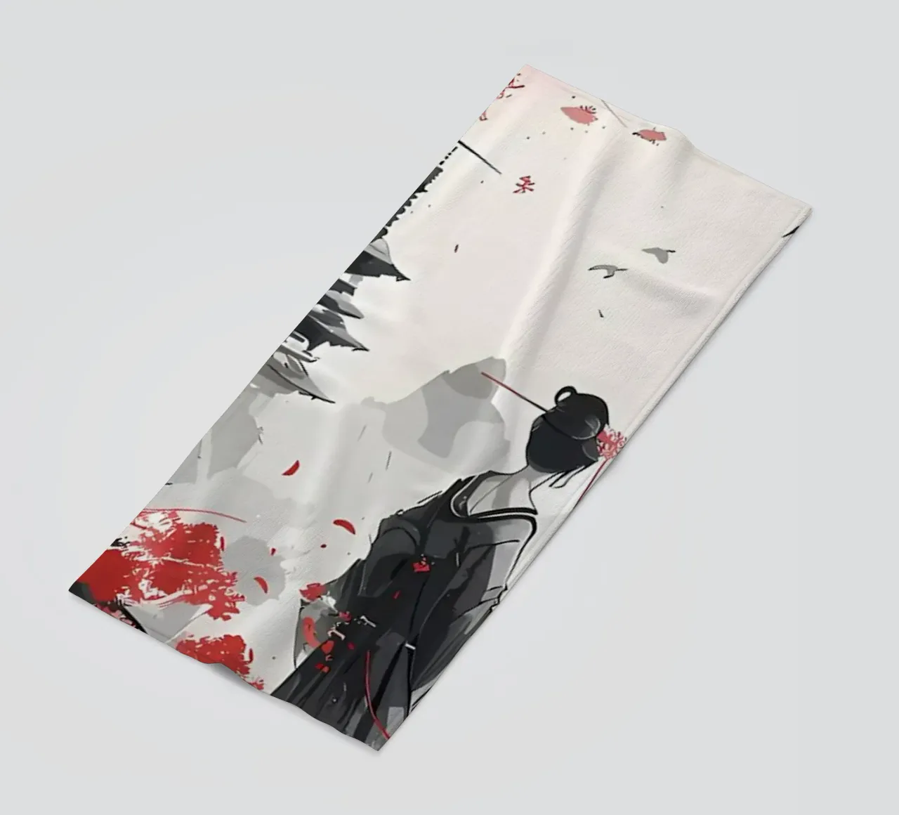 Geisha Sakura Giappone telo mare da Rebecca Clark Wyrick