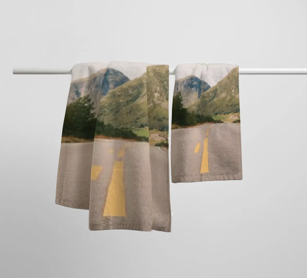 Endless Road – Norwegian Serenity towel by FujiPrints