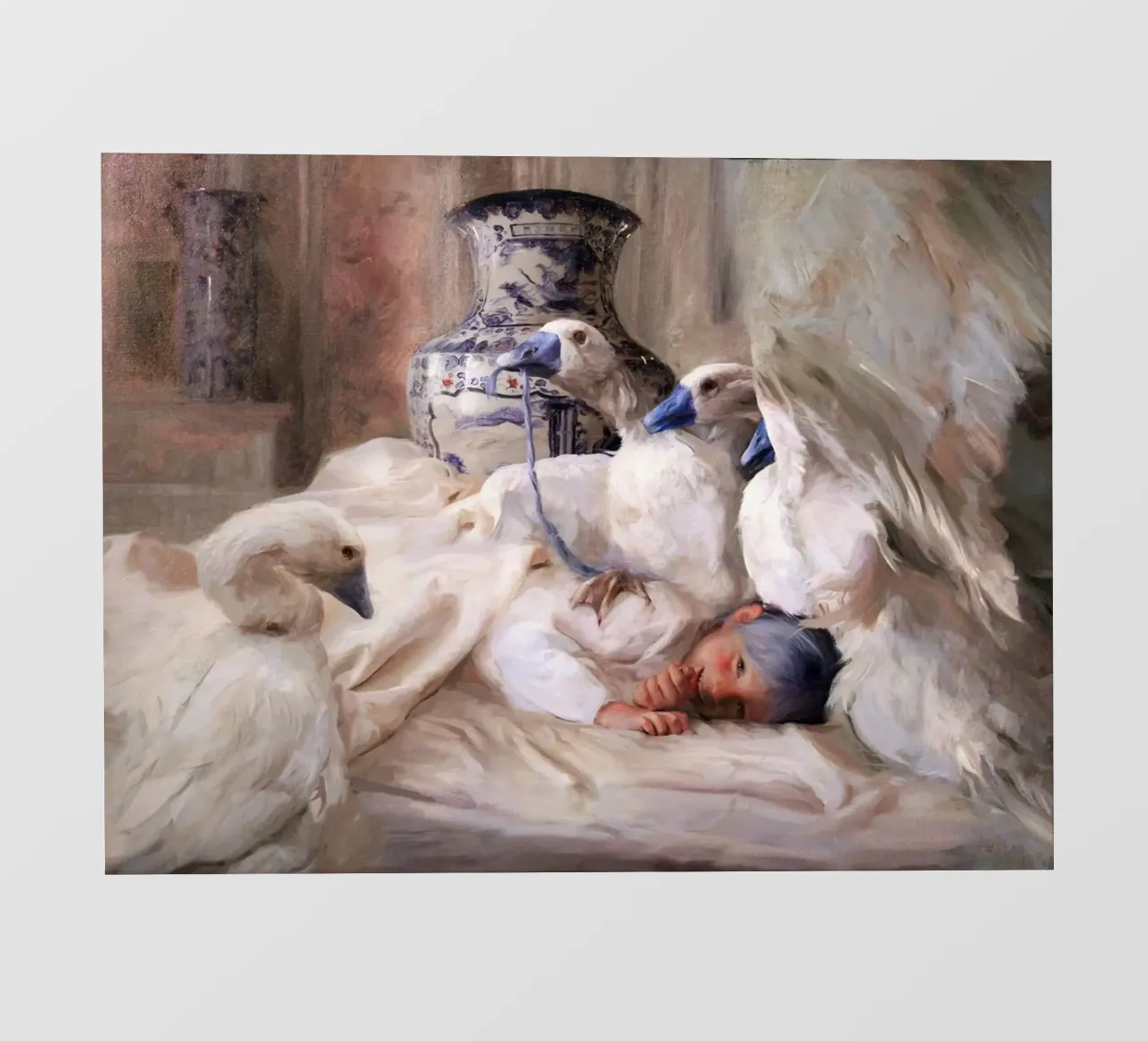 Guillermo Lorca Las chicas del cisne lámina retroiluminada de Birgitart