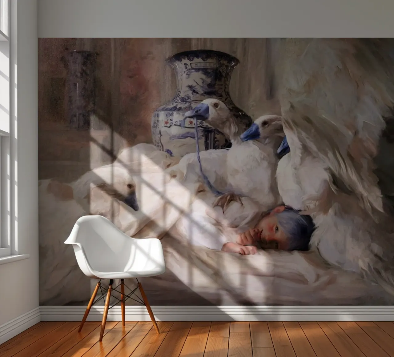 Guillermo Lorca Las chicas del cisne papel para pared de Birgitart