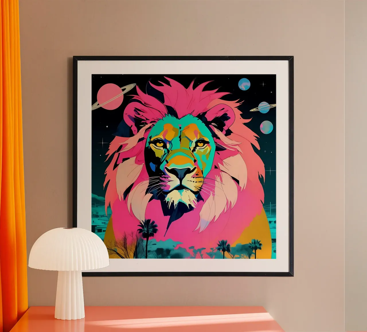 Lion_Style_D_2 poster by Tierisch bunt by LK