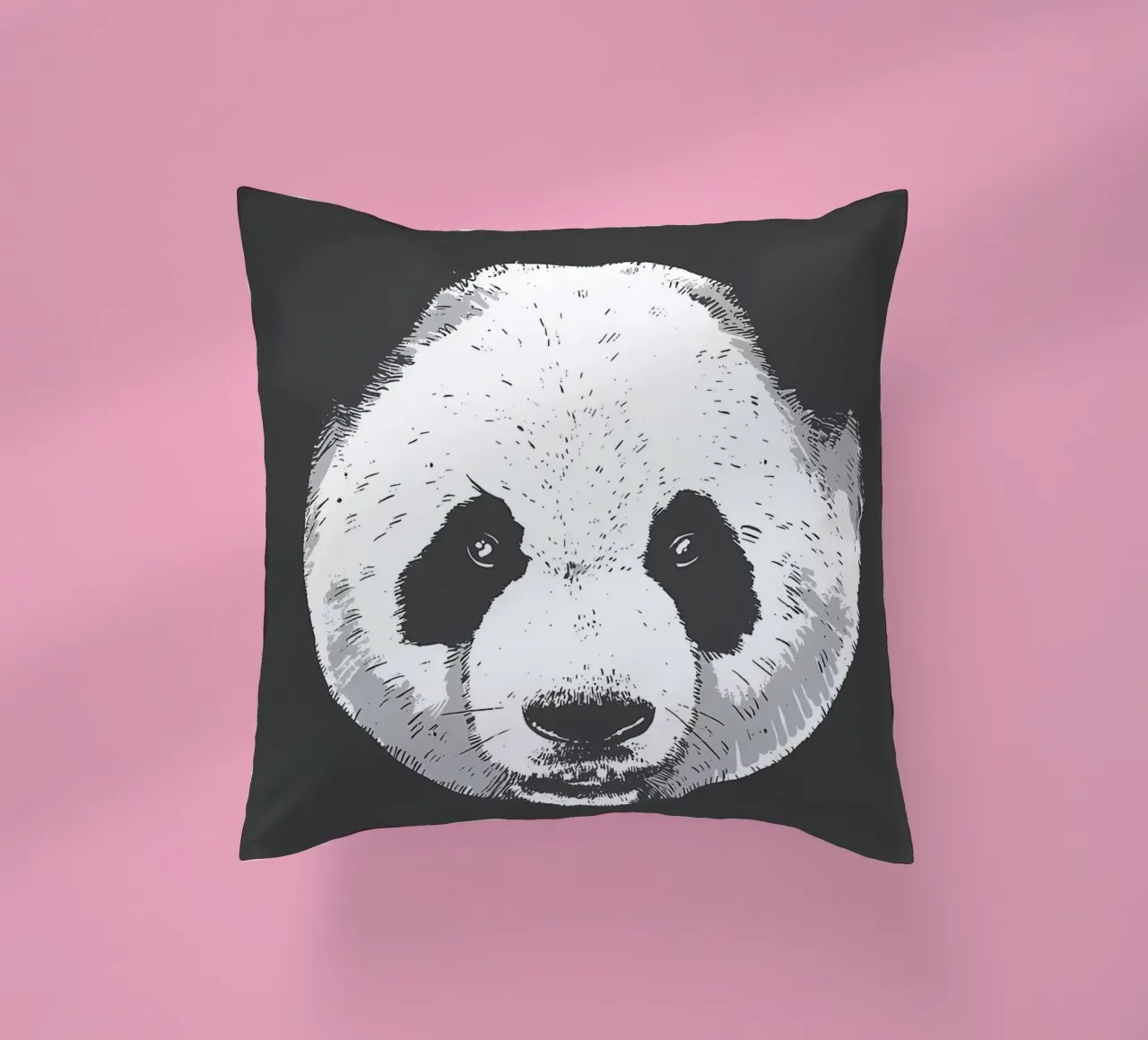 TESTA DI PANDA REALISTICA cuscino da James M Coyle