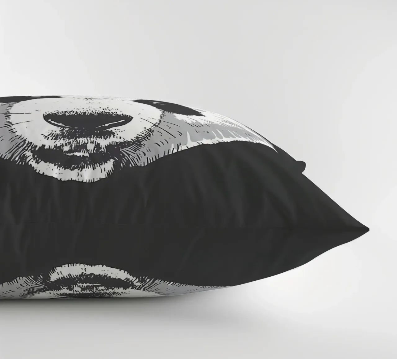 TESTA DI PANDA REALISTICA cuscino da James M Coyle