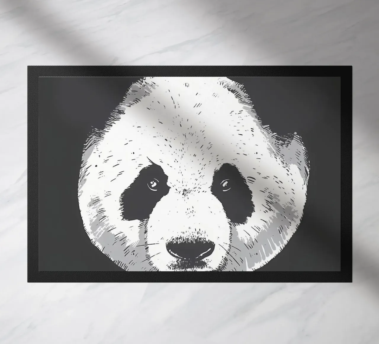 TESTA DI PANDA REALISTICA zerbino da James M Coyle
