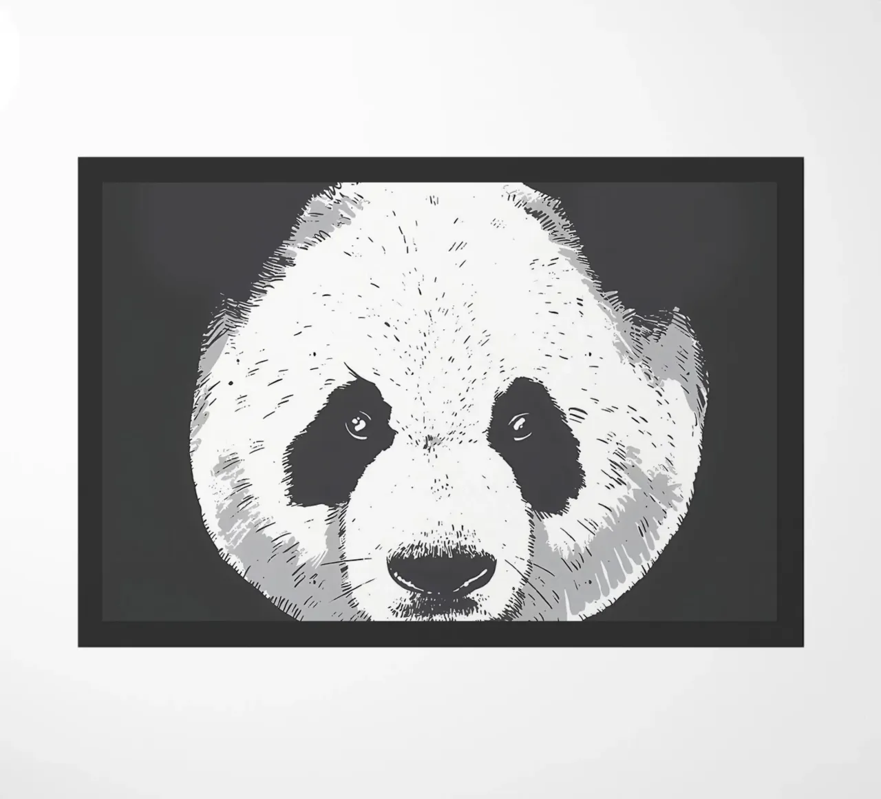 TESTA DI PANDA REALISTICA zerbino da James M Coyle