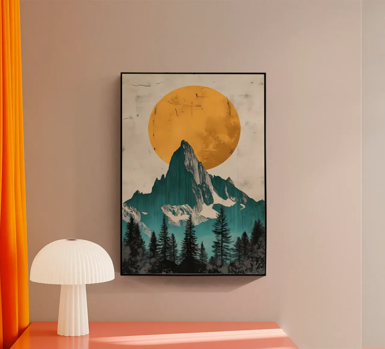 Le montagne in controluce plexiglass da Albert S Jacob