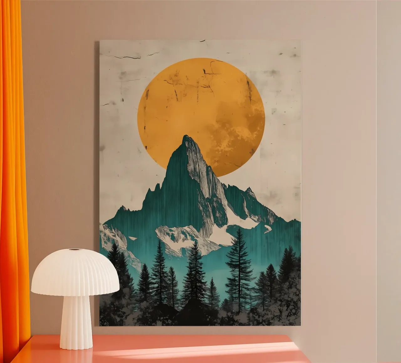 Le montagne in controluce plexiglass da Albert S Jacob