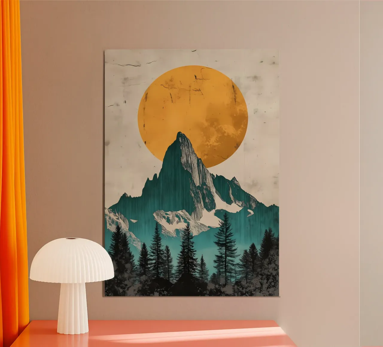 Le montagne in controluce carta hahnemühle da Albert S Jacob