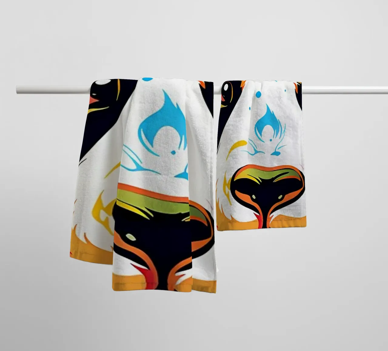 Bezaubernde Panda-Pop-Art Handtuch von James M Coyle