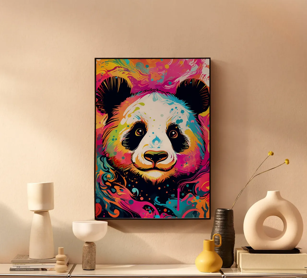 Adorable Panda Pop Art forex plate by James M Coyle
