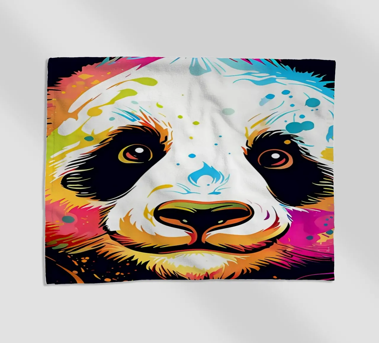 Adorable Panda Pop Art beach towel by James M Coyle