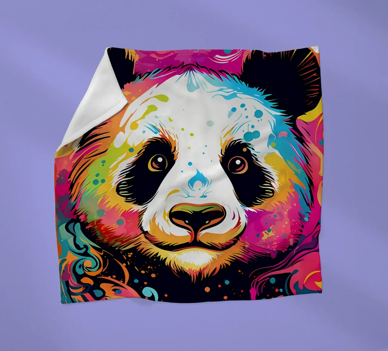 Bezaubernde Panda-Pop-Art Fleecedecke von James M Coyle