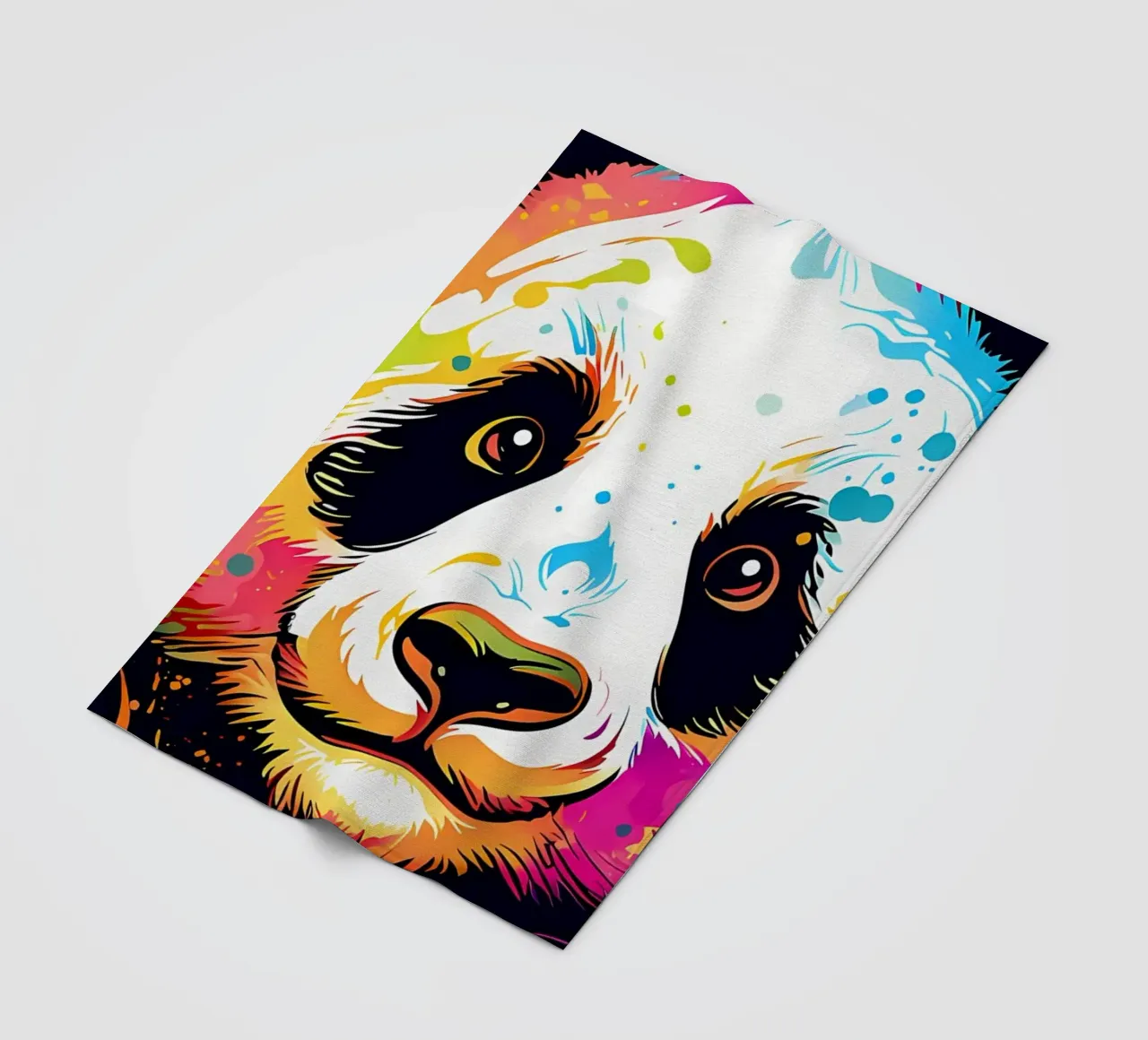 Bezaubernde Panda-Pop-Art Fleecedecke von James M Coyle