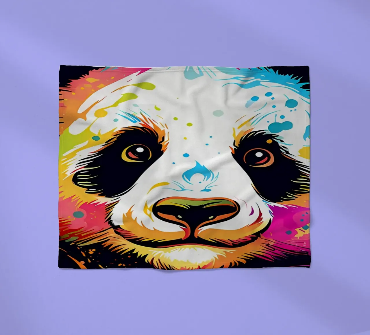 Bezaubernde Panda-Pop-Art Fleecedecke von James M Coyle