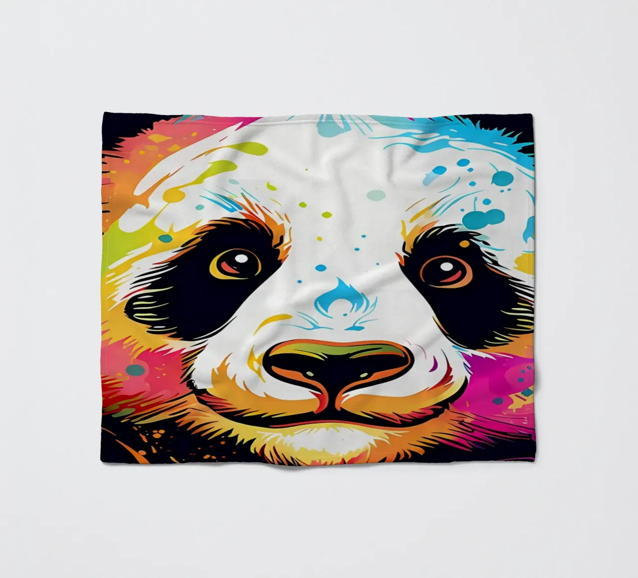 Bezaubernde Panda-Pop-Art Fleecedecke von James M Coyle