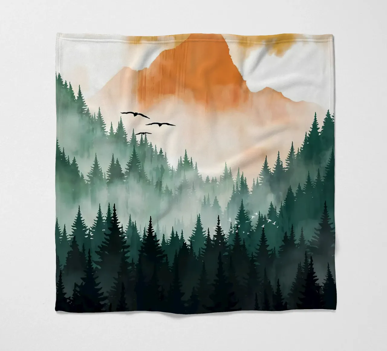 Mountain Sunset Fleecedecke von Albert S Jacob