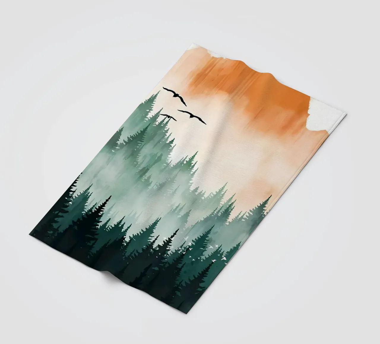 Mountain Sunset Fleecedecke von Albert S Jacob