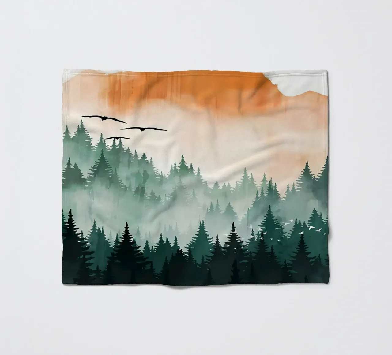 Mountain Sunset Fleecedecke von Albert S Jacob