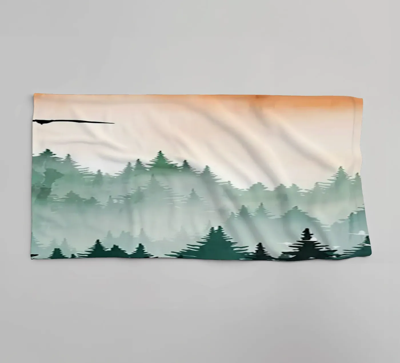 Mountain Sunset towel by Albert S Jacob
