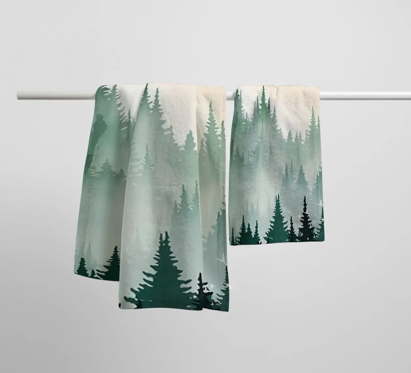 Mountain Sunset towel by Albert S Jacob