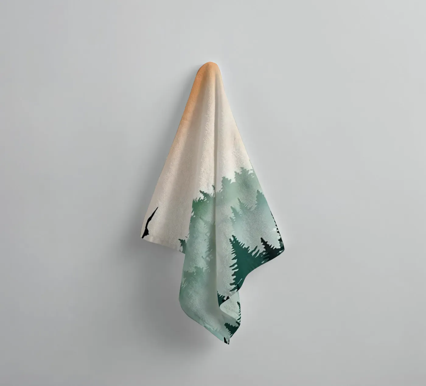 Mountain Sunset towel by Albert S Jacob