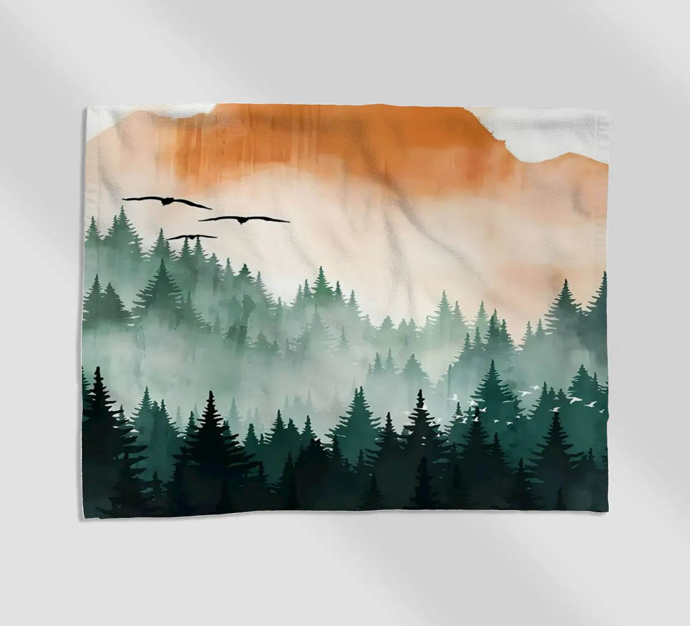 Mountain Sunset telo mare da Albert S Jacob