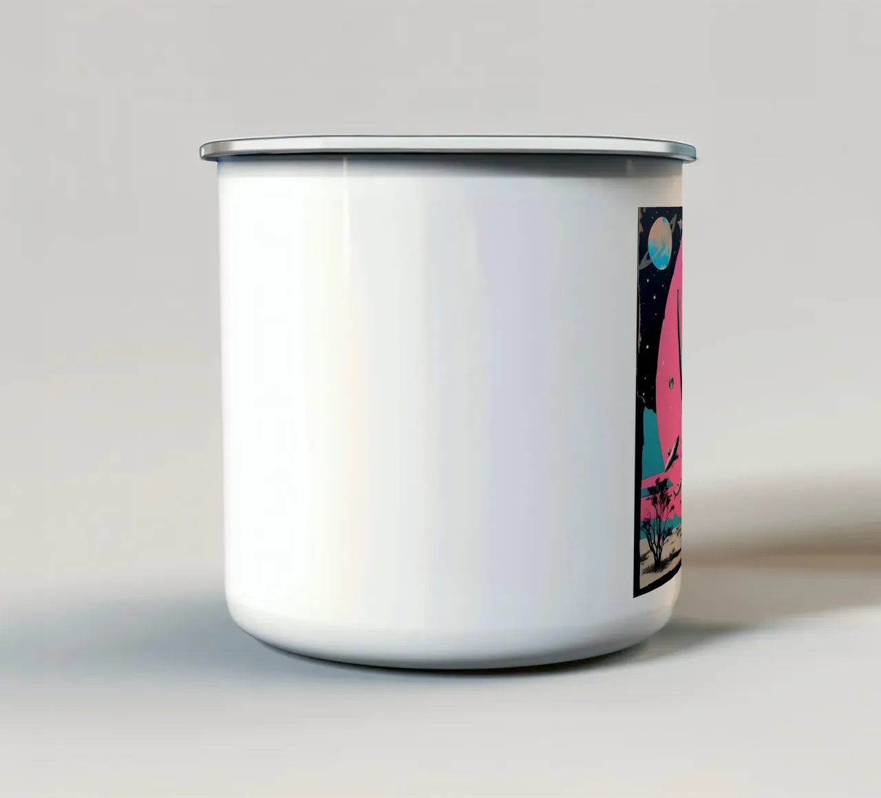 Nashorn_Stil_D_1 tazza in smalto da Tierisch bunt by LK