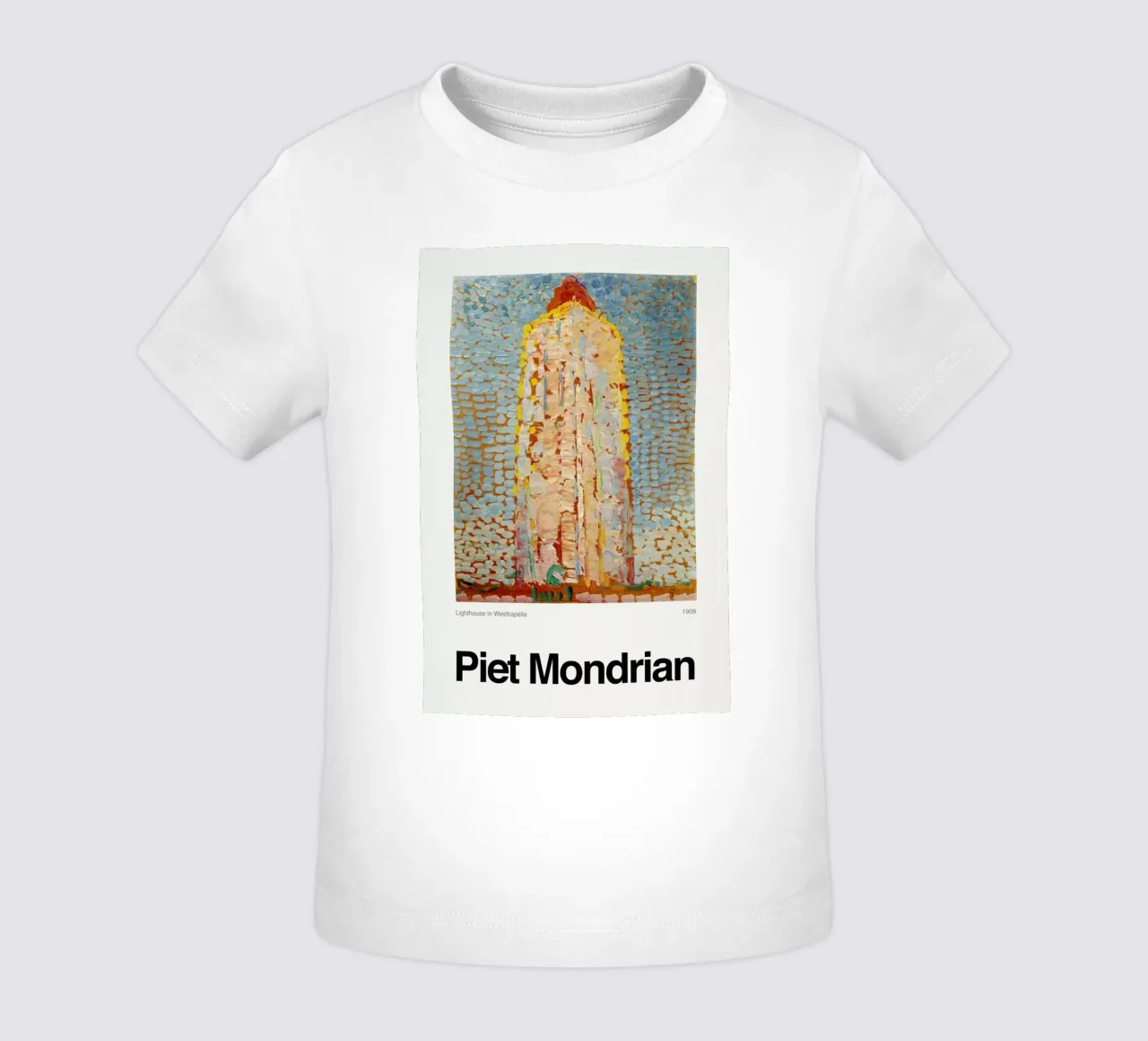 Mondrian - Lighthouse in Westkapelle maglietta neonato da ARTOTHEK