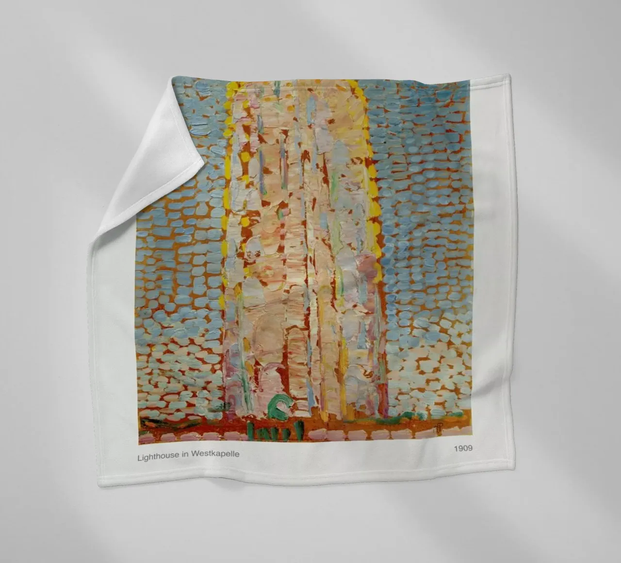 Mondrian - Lighthouse in Westkapelle coperta in pile da ARTOTHEK