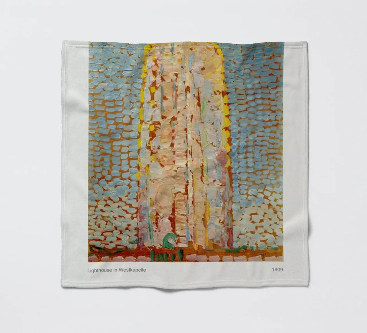 Mondrian - Lighthouse in Westkapelle coperta in pile da ARTOTHEK