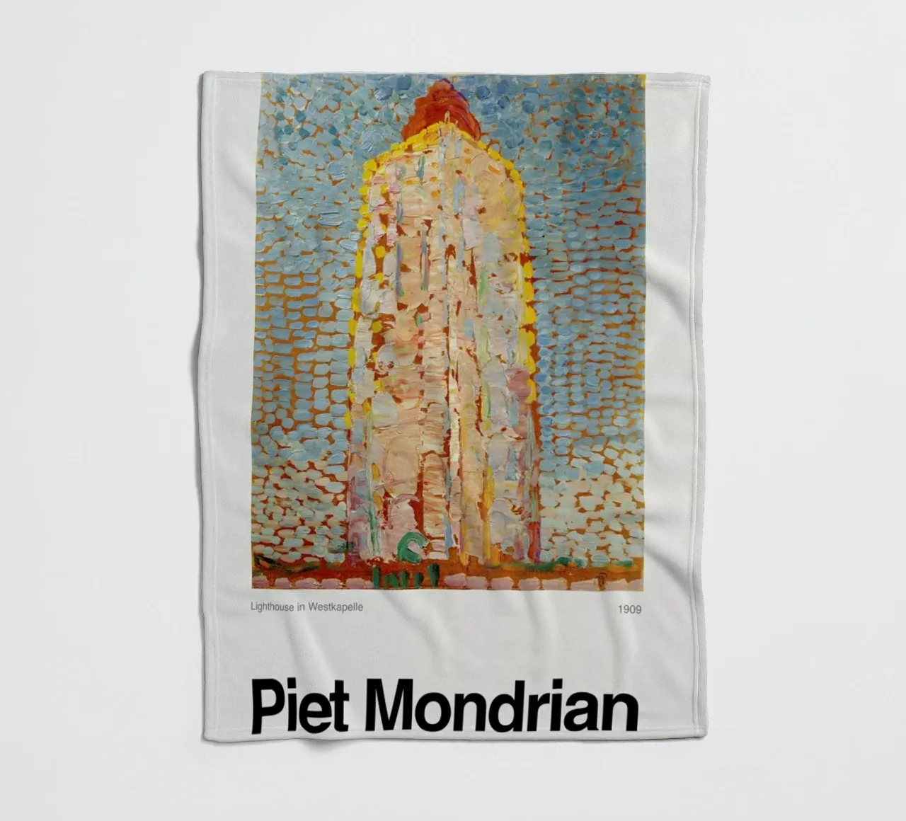 Mondrian - Lighthouse in Westkapelle coperta in pile da ARTOTHEK