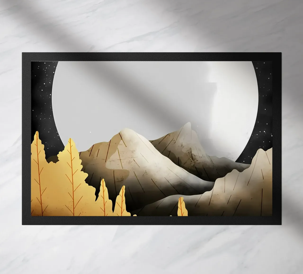 Mountain View doormat by Albert S Jacob