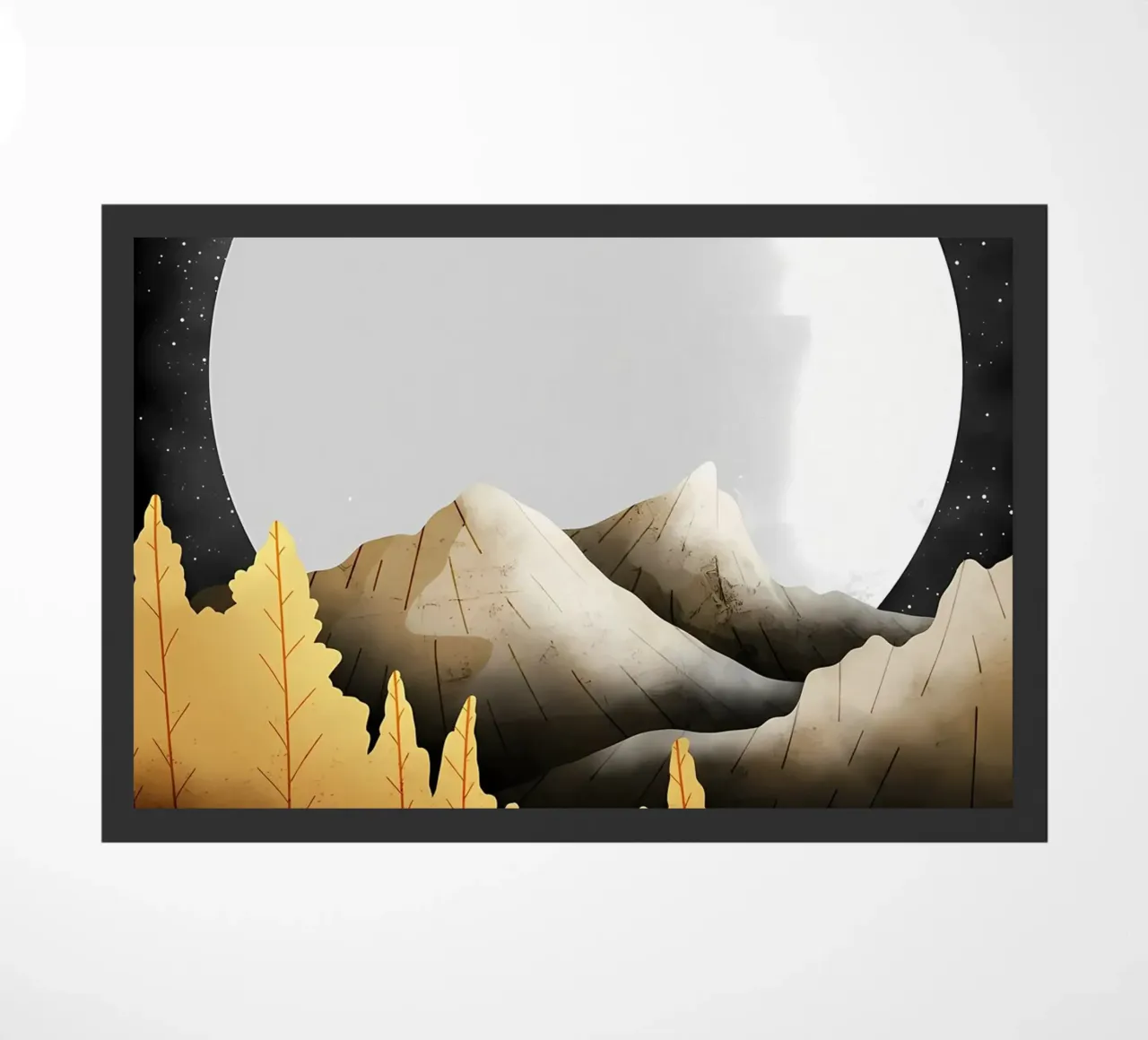 Mountain View doormat by Albert S Jacob