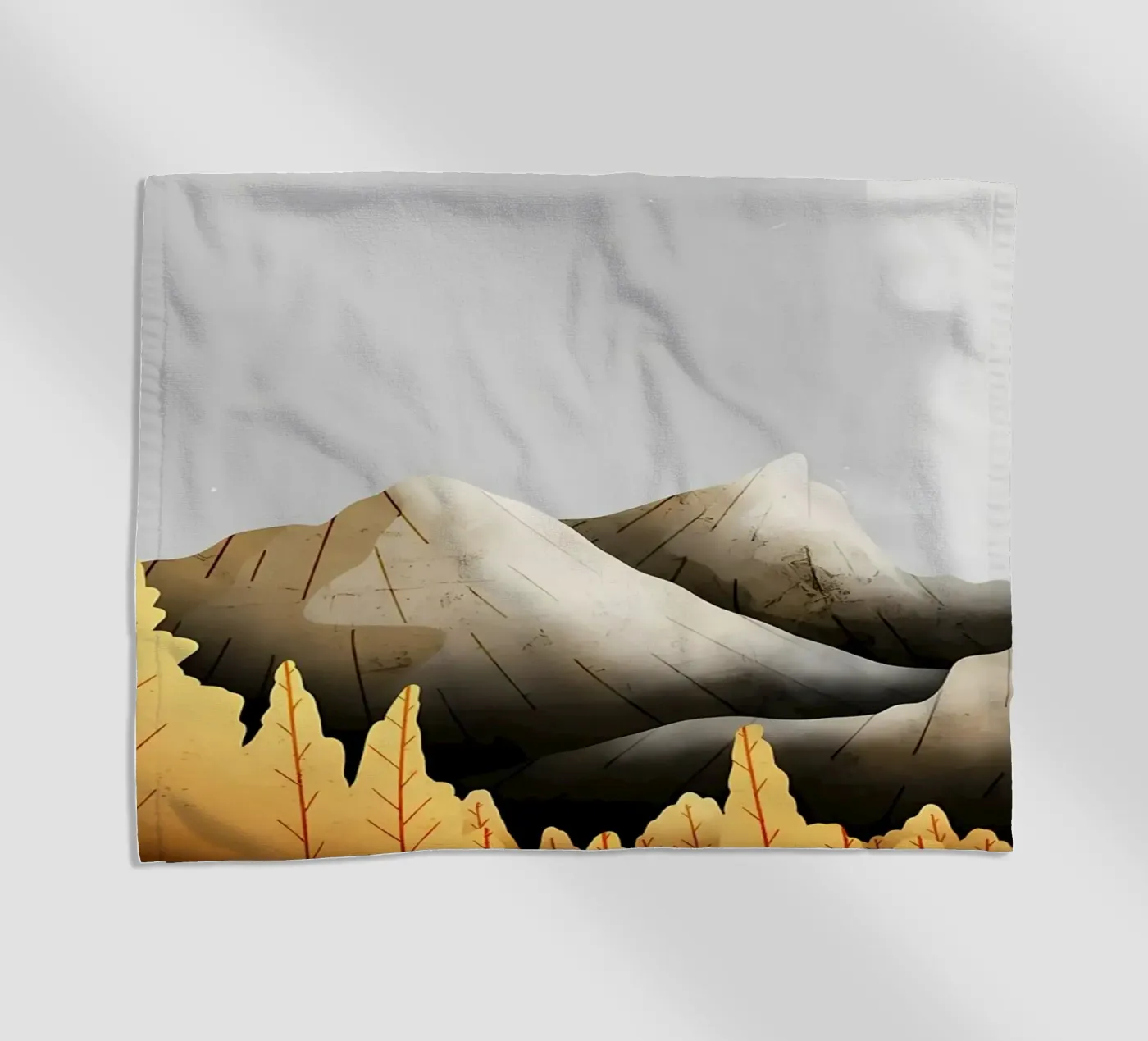 Bergzicht strandhanddoek van Albert S Jacob