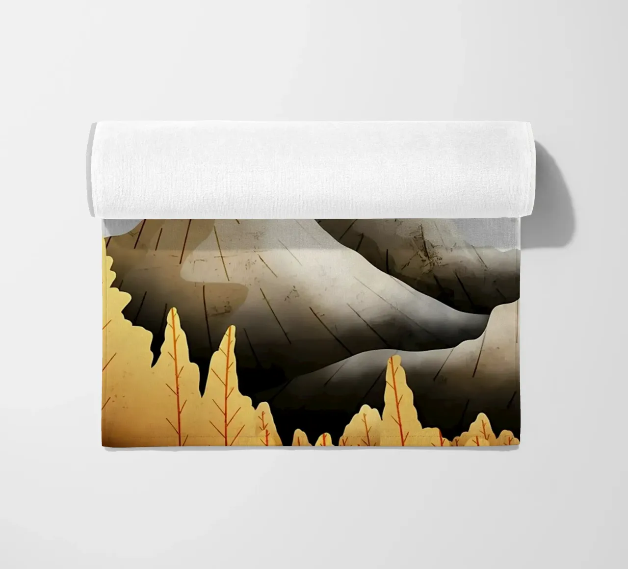 Vista sulle montagne telo mare da Albert S Jacob