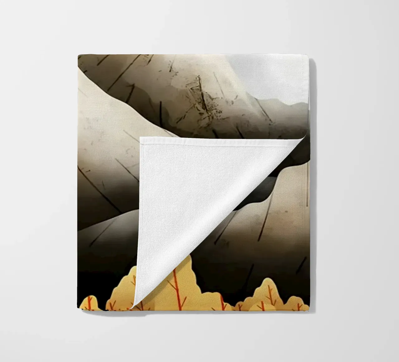 Vista sulle montagne telo mare da Albert S Jacob