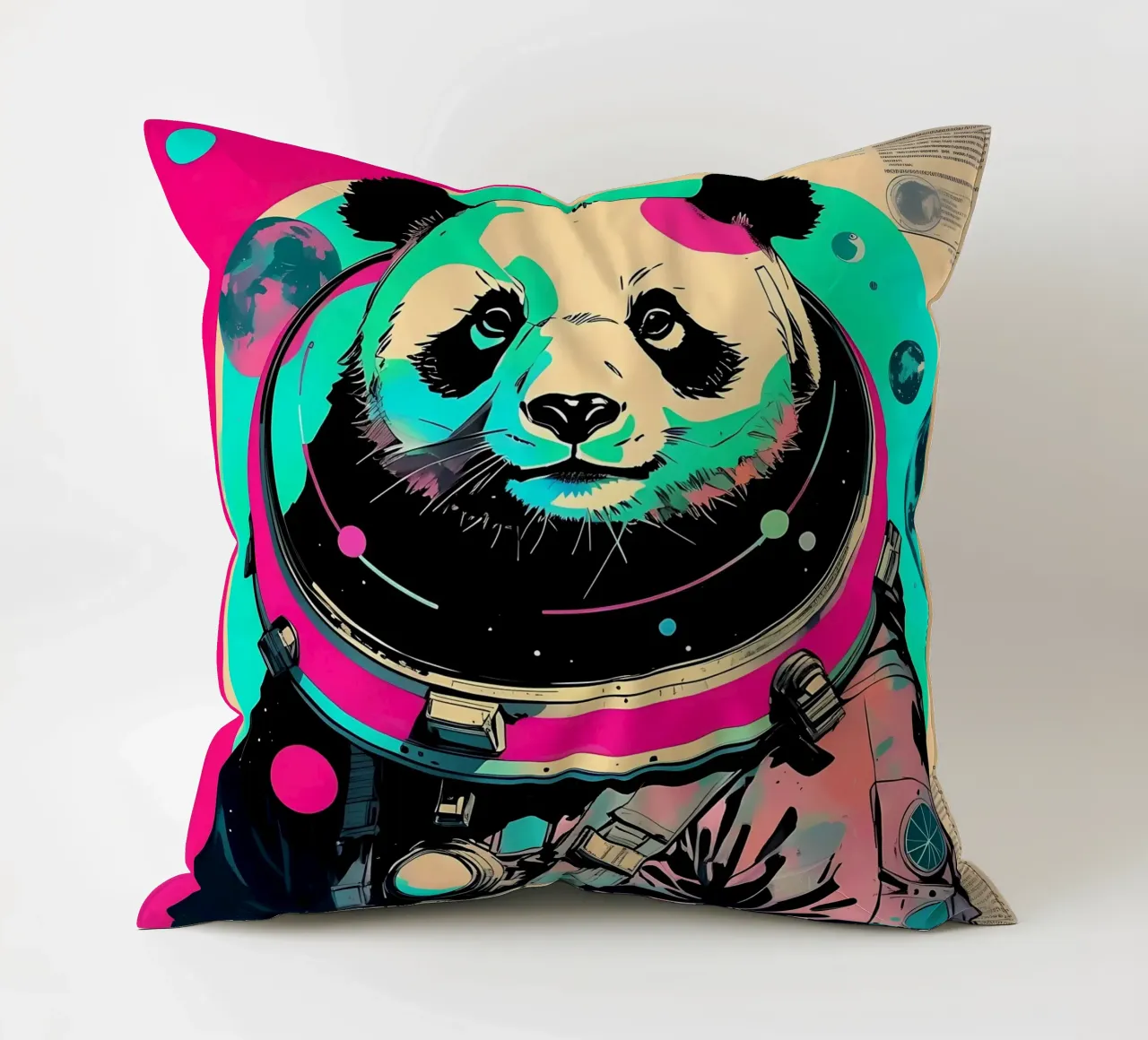 Panda_Style_D_1 cuscino da Tierisch bunt by LK