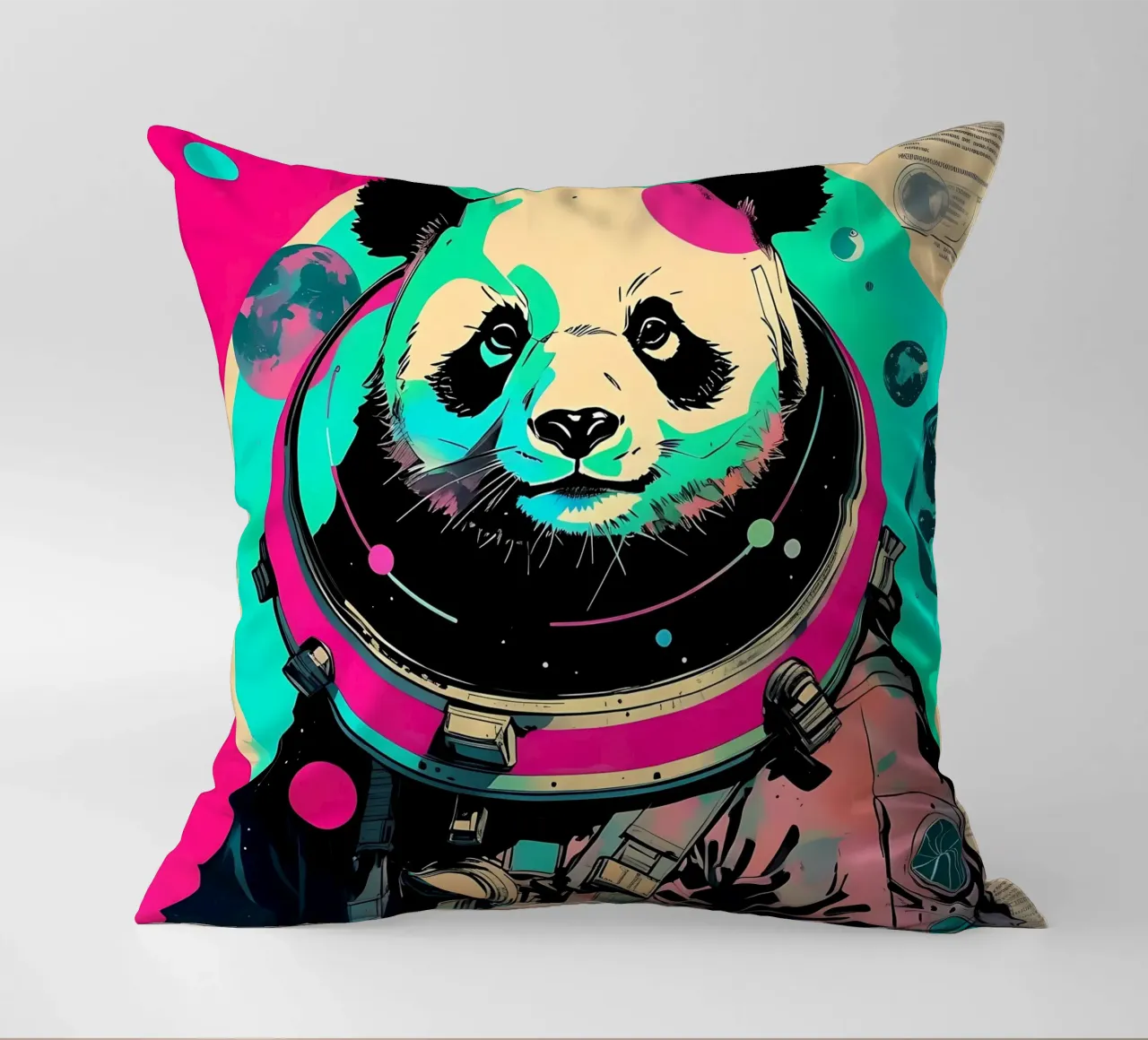 Panda_Style_D_1 cuscino da Tierisch bunt by LK