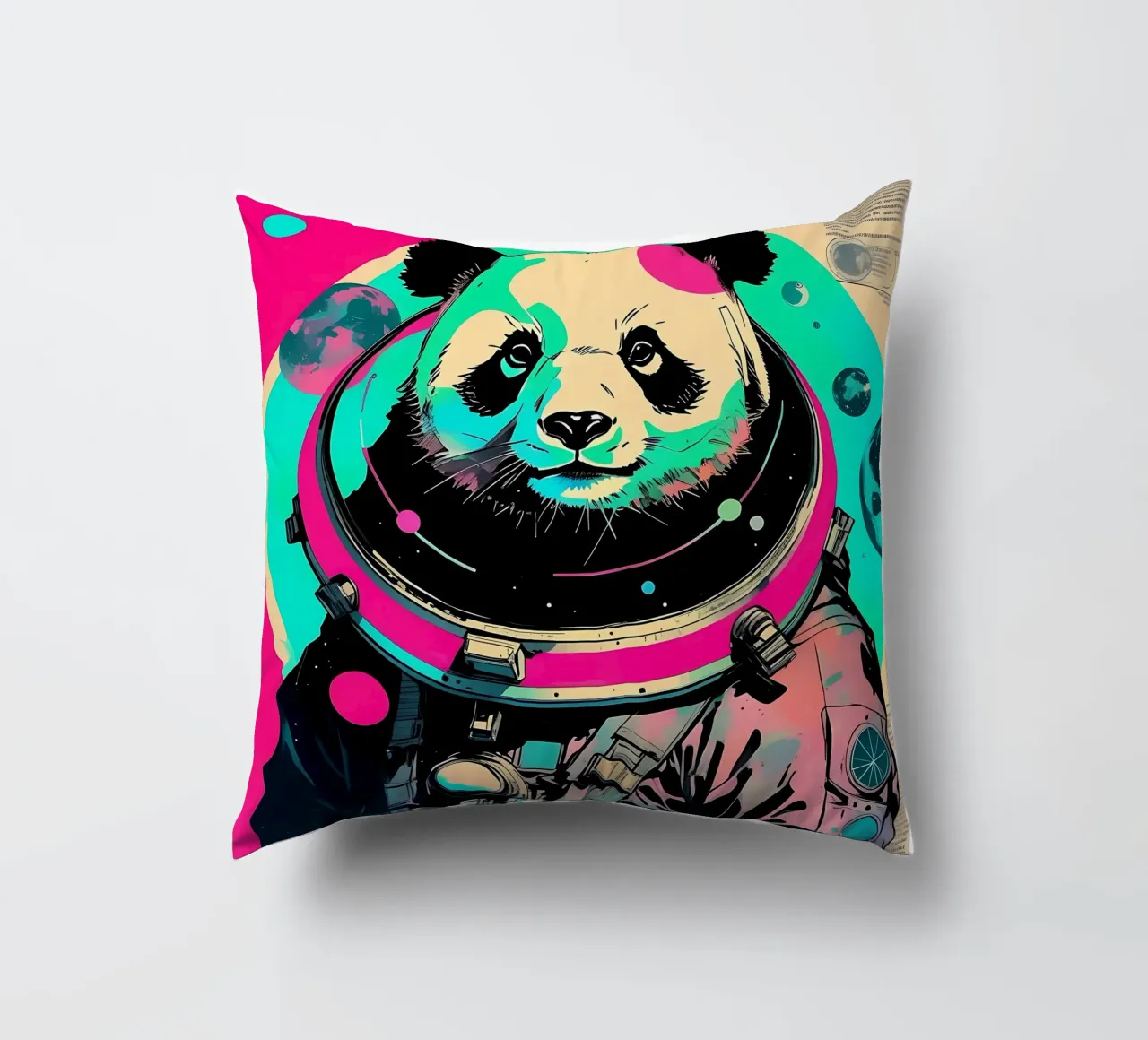 Panda_Style_D_1 cuscino da Tierisch bunt by LK