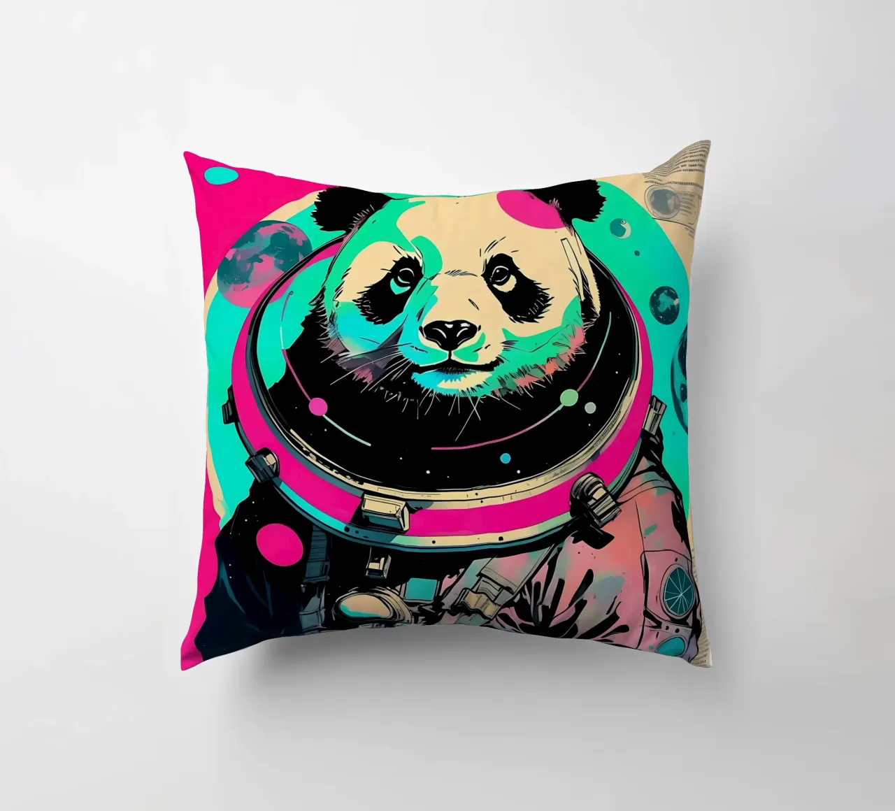 Panda_Style_D_1 cuscino da Tierisch bunt by LK