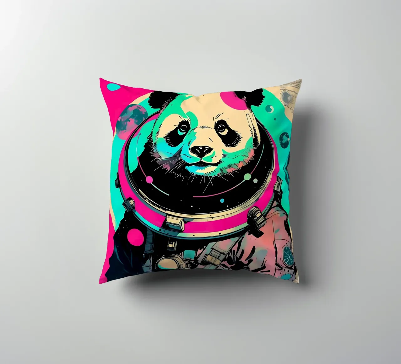 Panda_Style_D_1 cuscino da Tierisch bunt by LK